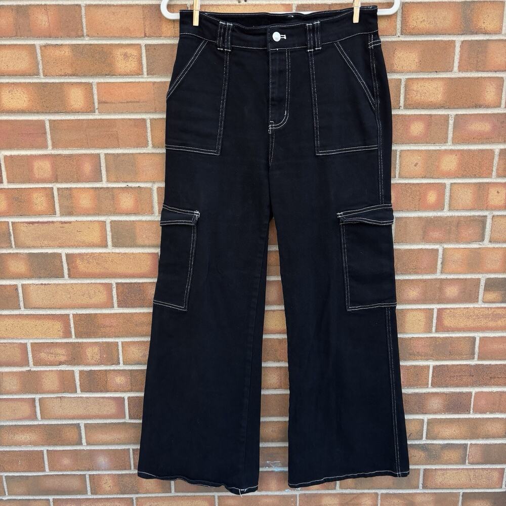 Altard State Womens Y2K Indie Streetwear Cargo Pants Size L Grunge Wide Leg